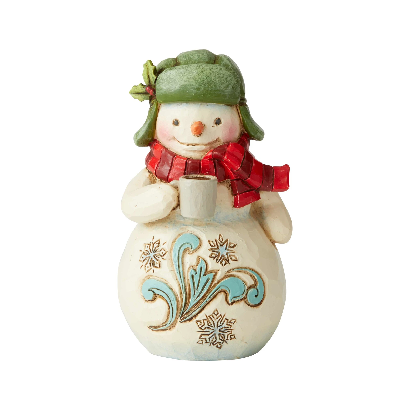 Jim Shore Mini Snowman With Cocoa - Christmas KZN