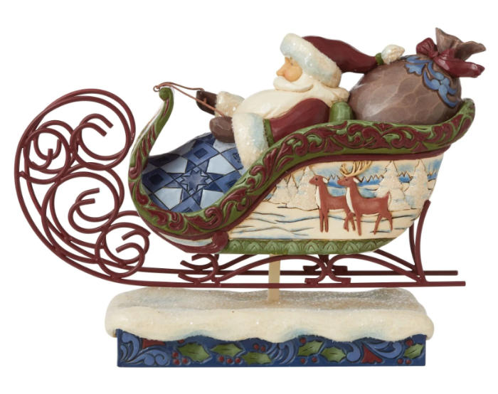 Jim Shore - Victorian Santa in Sleigh - Image 2