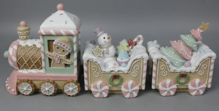 Pastel Gingerbread Train S/3 - Image 3