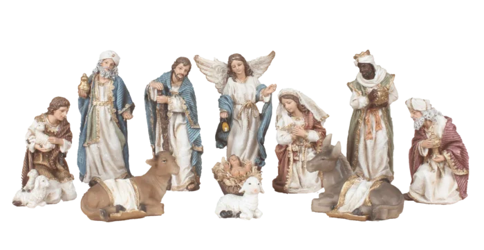 6 inch 11 piece Nativity resin set - Image 3