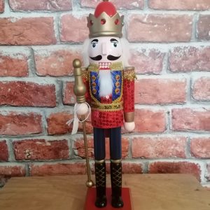 Christmas Nutcracker with Staff 39cm